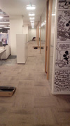 Замена ковровой плитки в офисе